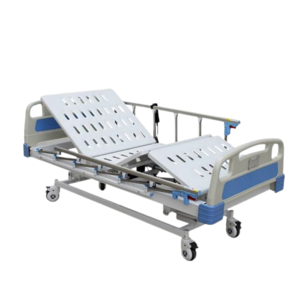 5 function motorised bed with aluminum railing