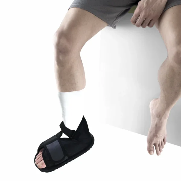 Cast Shoe - Provides Stability & Protection while the Leg is in Plaster (Grey)